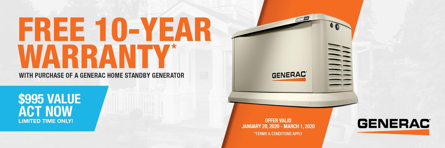 Homestandby Generator Deal | Warranty Offer | Generac Dealer | Marlborough, MA